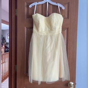 David’s Bridal Yellow Bridesmaid Dress